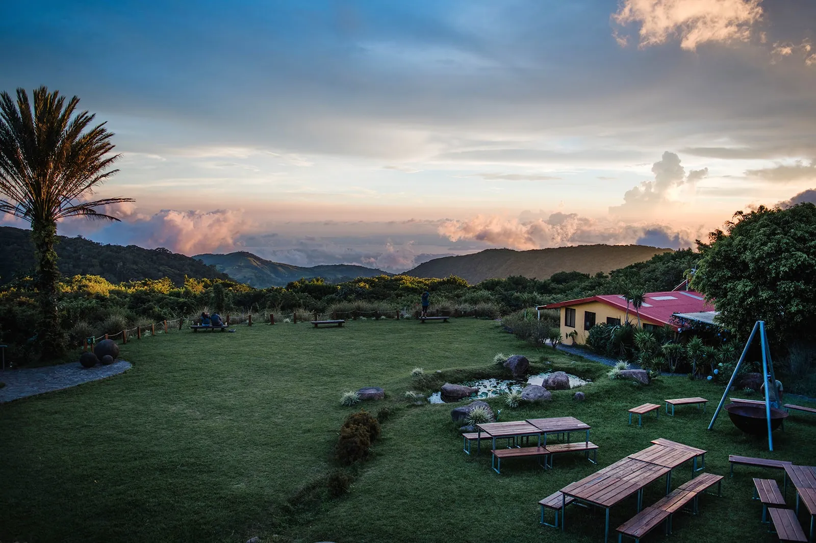 sunset view of Valle Escondido