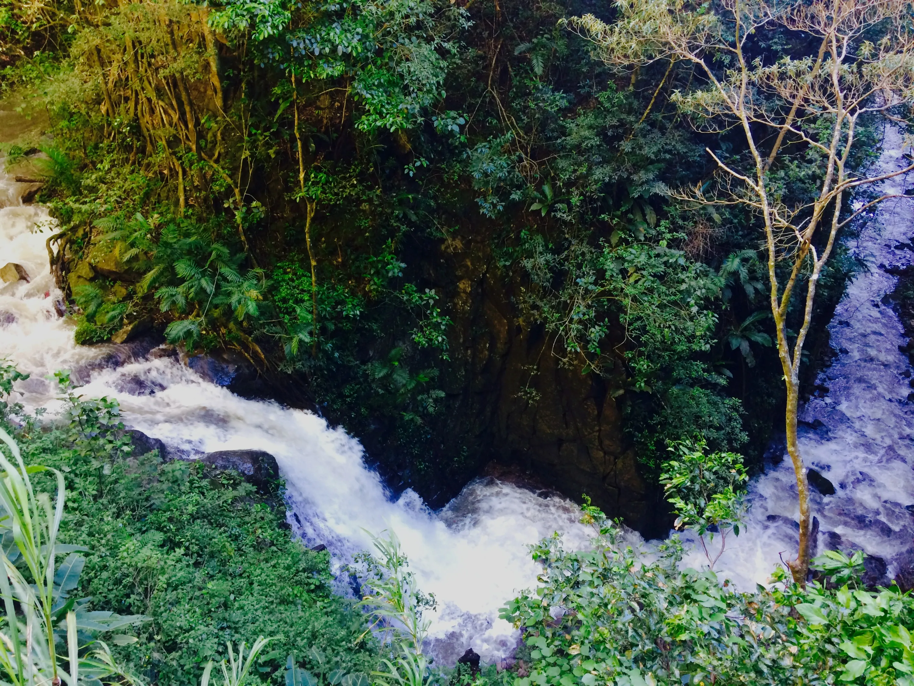 Waterfall to river